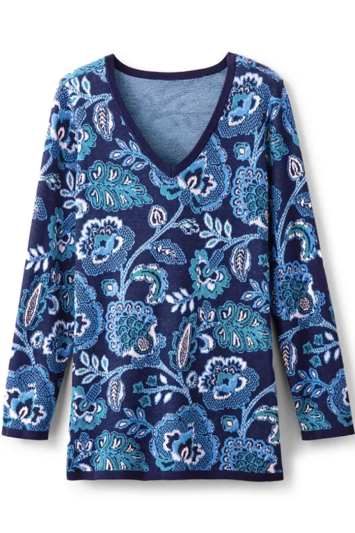 Leonor Jacquard Tunic Sweater