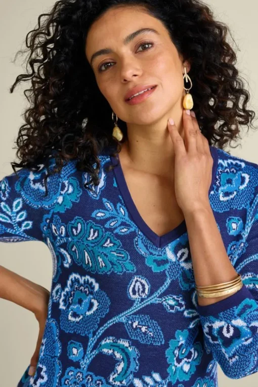 Leonor Jacquard Tunic Sweater