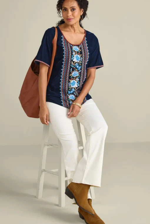 Lilian Velvet Top