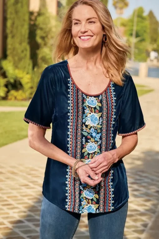 Lilian Velvet Top