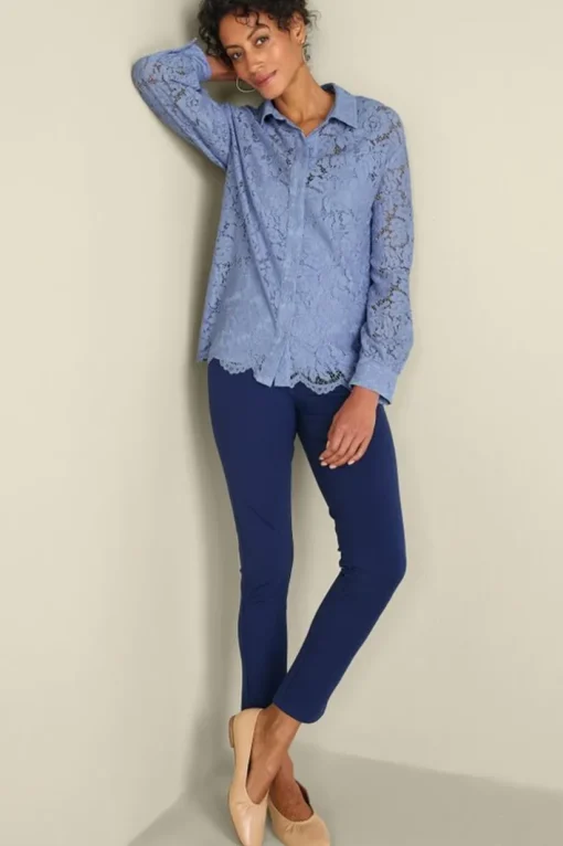 Lisa Lace Button Front