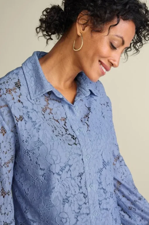 Lisa Lace Button Front