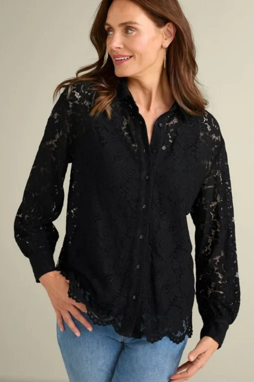 Lisa Lace Button Front