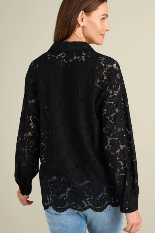 Lisa Lace Button Front