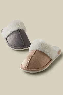Lora Cuffed Slippers