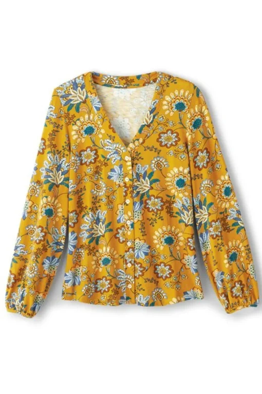 Lorna Button Front Top