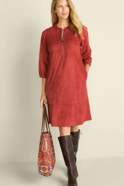 Martine Faux Suede Dress