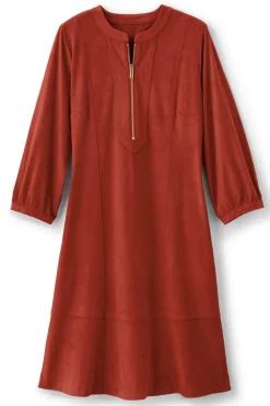 Martine Faux Suede Dress