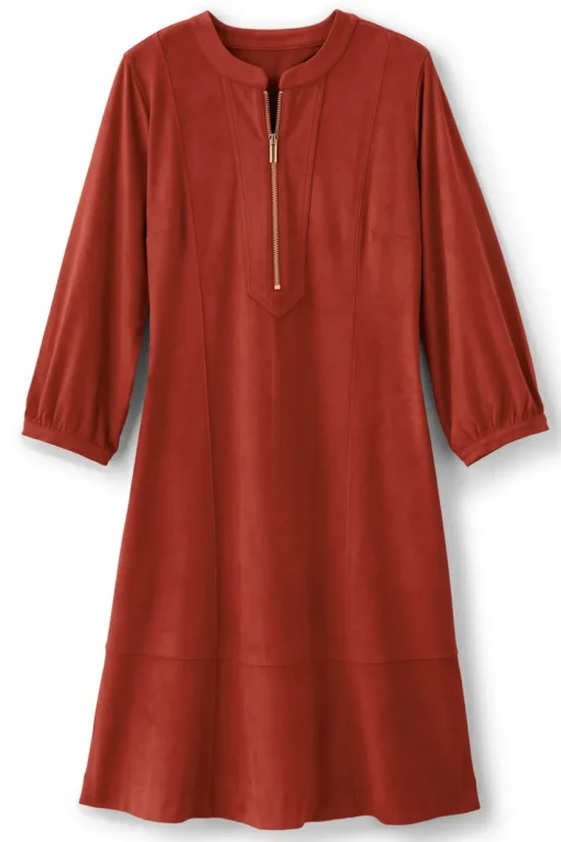 Martine Faux Suede Dress