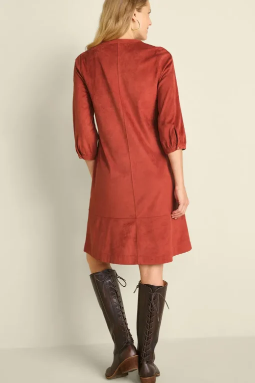 Martine Faux Suede Dress