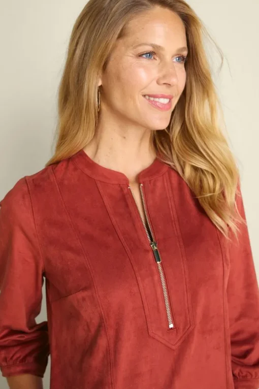 Martine Faux Suede Dress