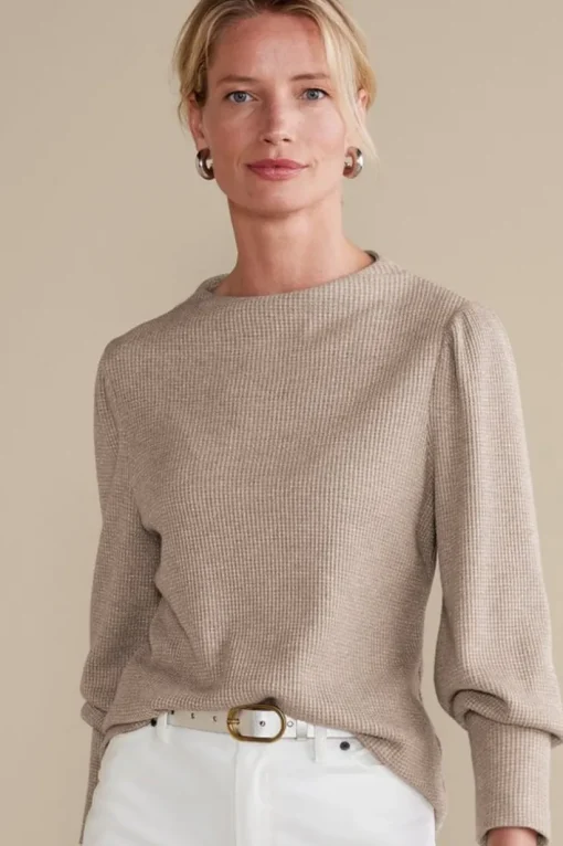 Melina Waffle Pullover