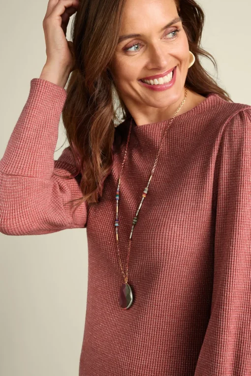 Melina Waffle Pullover