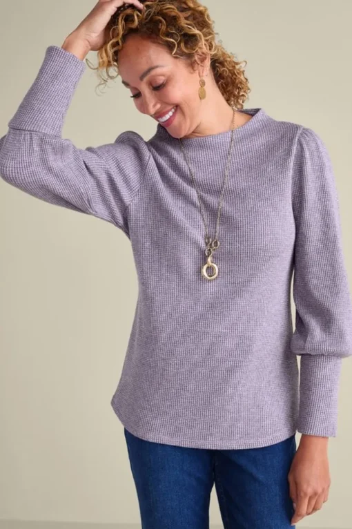 Melina Waffle Pullover