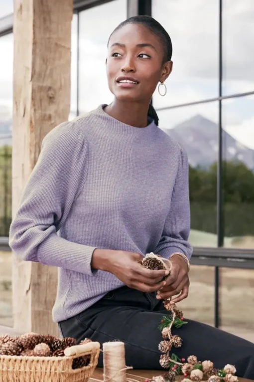 Melina Waffle Pullover