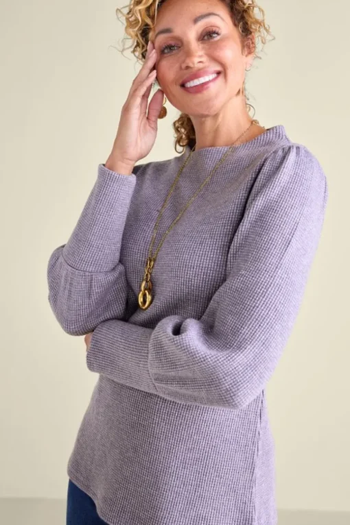 Melina Waffle Pullover