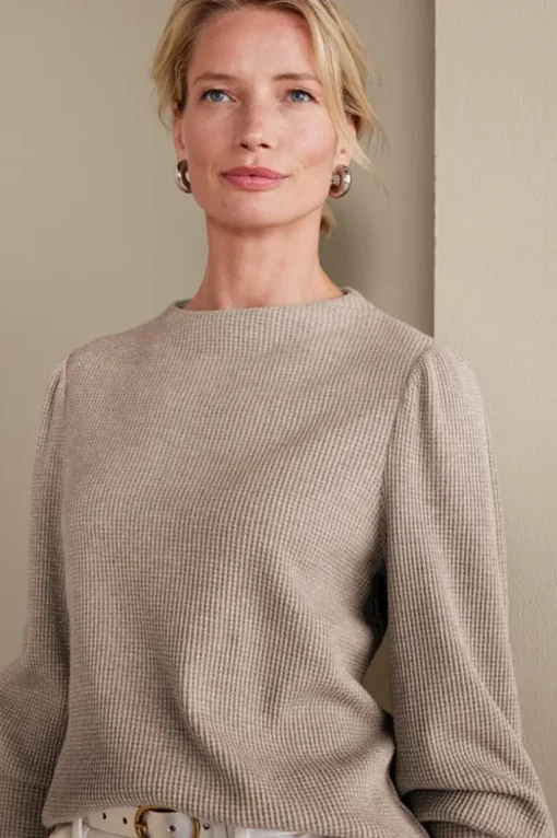 Melina Waffle Pullover