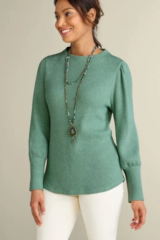 Melina Waffle Pullover