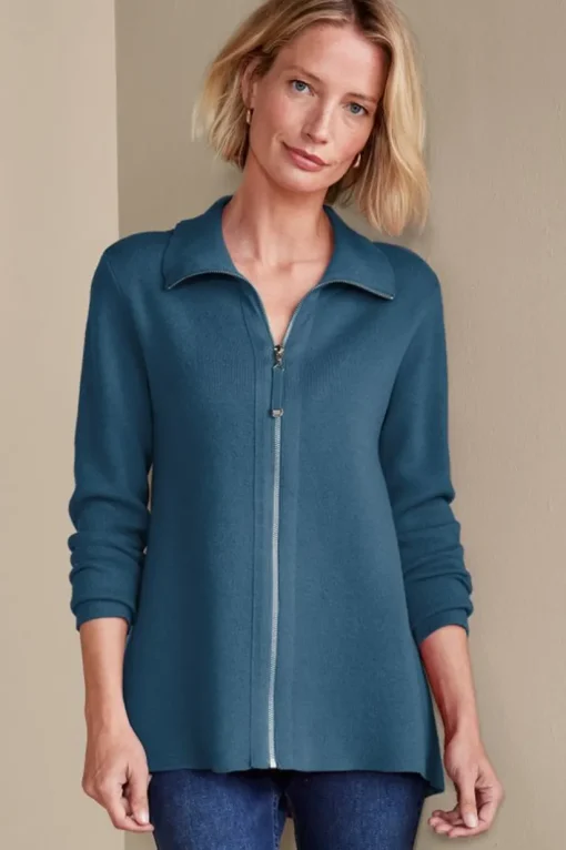 Meria Zip Cardi