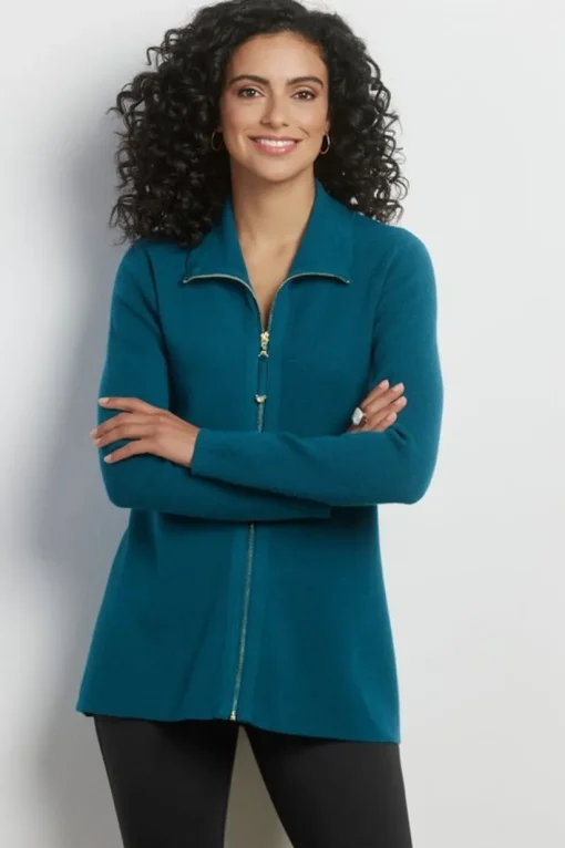 Meria Zip Cardi