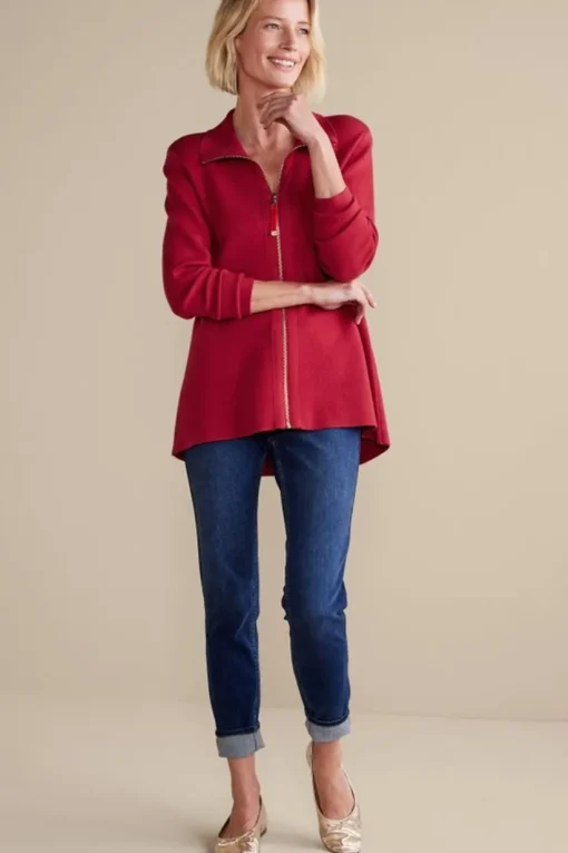 Meria Zip Cardi