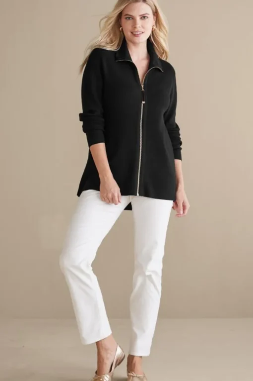 Meria Zip Cardi
