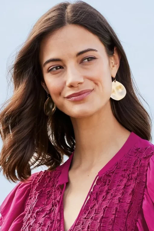 Meza Hammered Disc Earrings