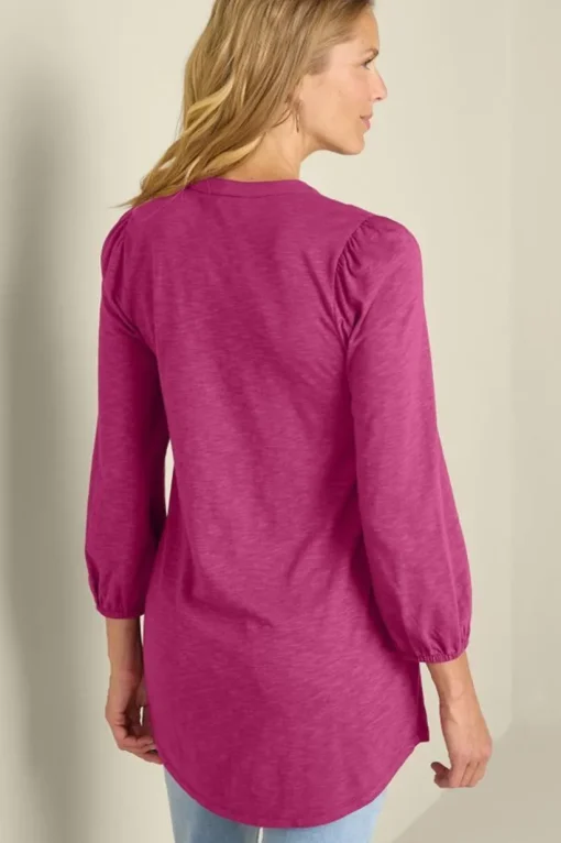 Mikaela Embroidered 3/4 Sleeve Tunic