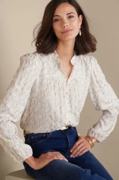 Mila Metallic Blouse