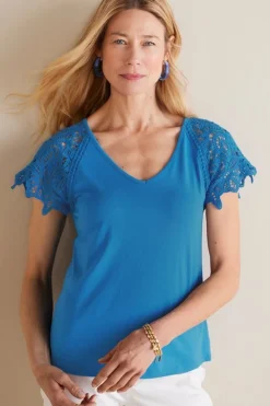 Nikita Lace Sleeve Tee