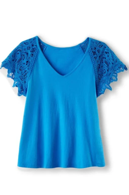 Nikita Lace Sleeve Tee