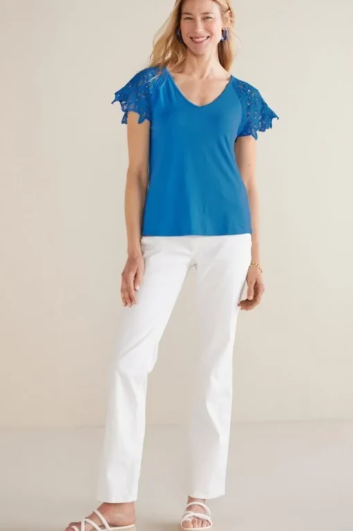 Nikita Lace Sleeve Tee