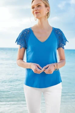 Nikita Lace Sleeve Tee