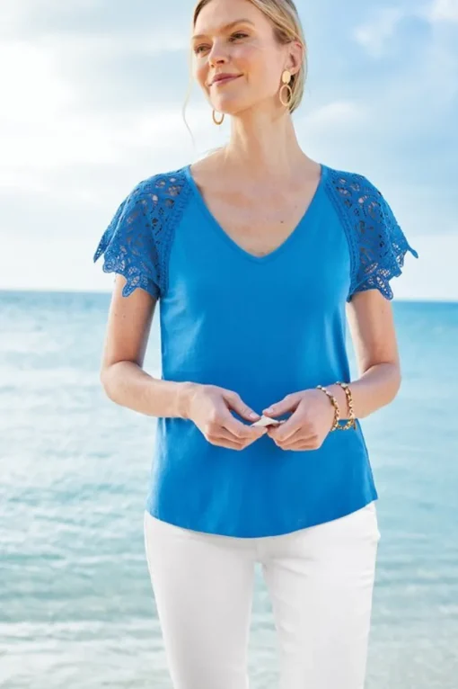 Nikita Lace Sleeve Tee