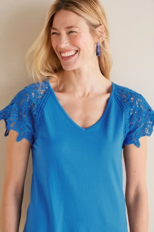 Nikita Lace Sleeve Tee