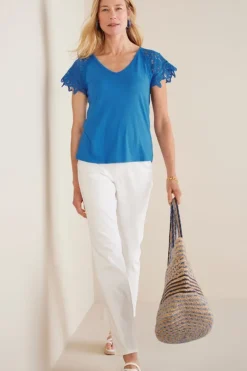 Nikita Lace Sleeve Tee