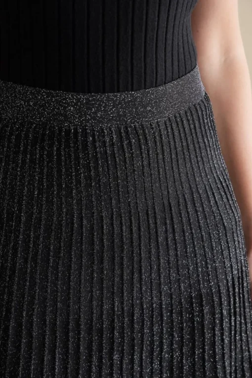 Nisha Knit Pleated Skirt
