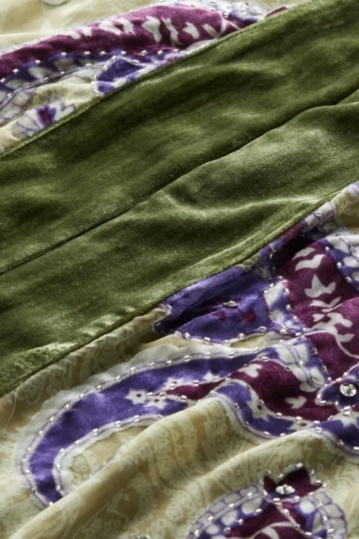 Nomi Silk Blend Velvet Kimono