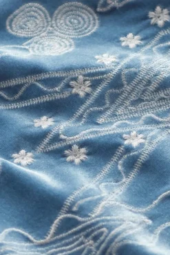 Nori Embroidered Velvet Tunic