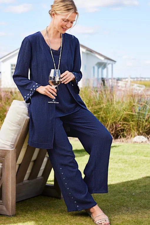 Oceo Gauze Wide-Leg Pants