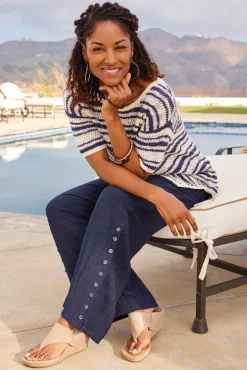 Oceo Gauze Wide-Leg Pants