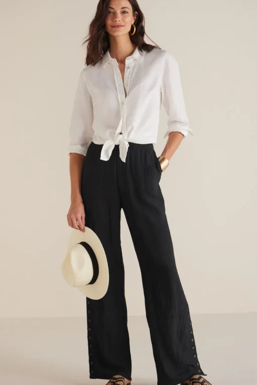 Oceo Gauze Wide-Leg Pants