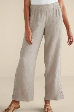 Oceo Gauze Wide-Leg Pants