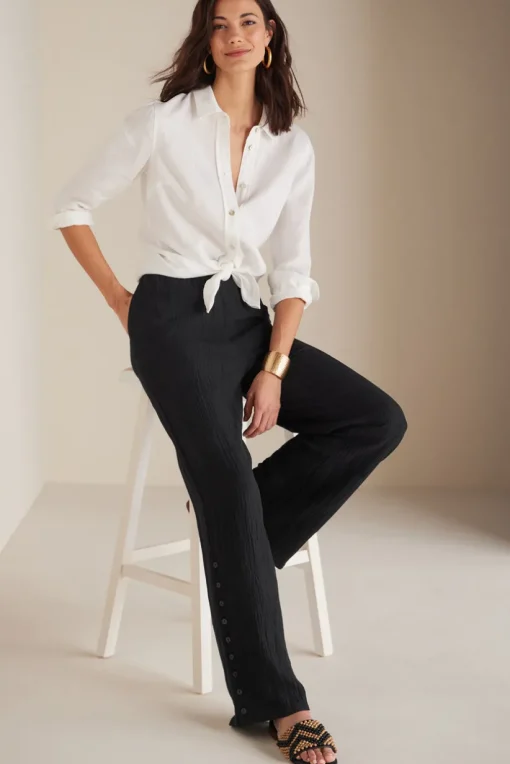 Oceo Gauze Wide-Leg Pants
