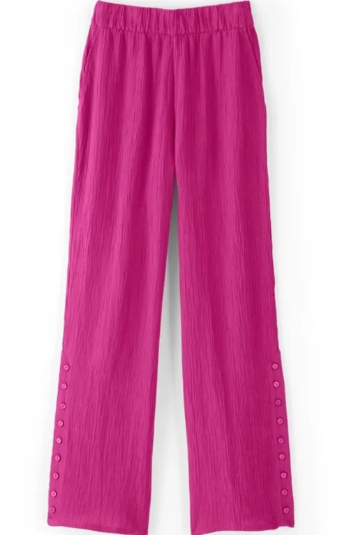 Oceo Gauze Wide-Leg Pants