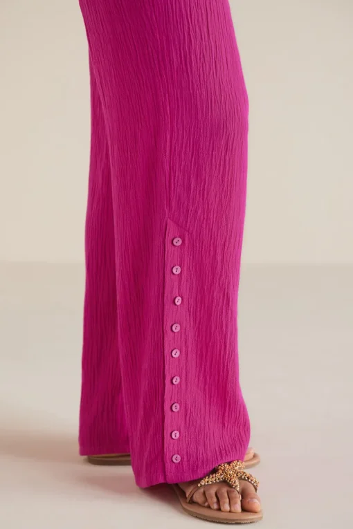 Oceo Gauze Wide-Leg Pants