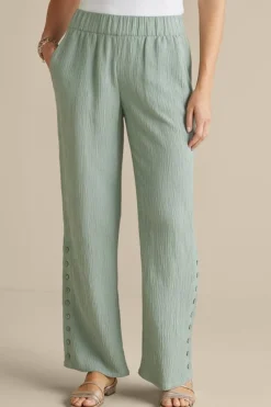 Oceo Gauze Wide-Leg Pants