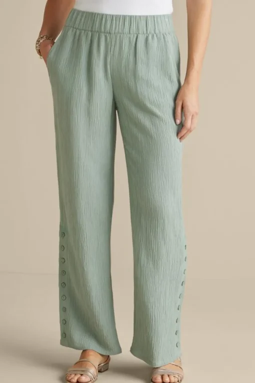 Oceo Gauze Wide-Leg Pants