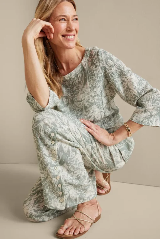 Oceo Gauze Wide-Leg Pants