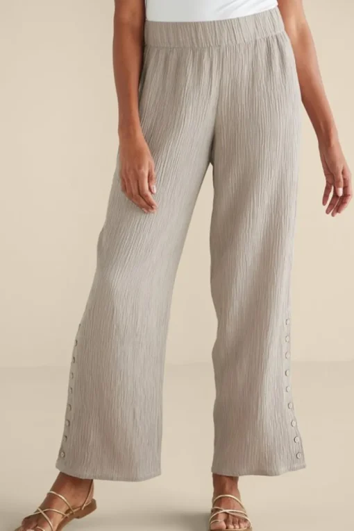Oceo Gauze Wide-Leg Pants
